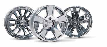 20-Inch Chrome Wheels 2 are available in five-, sixand 12-spoke designs and are