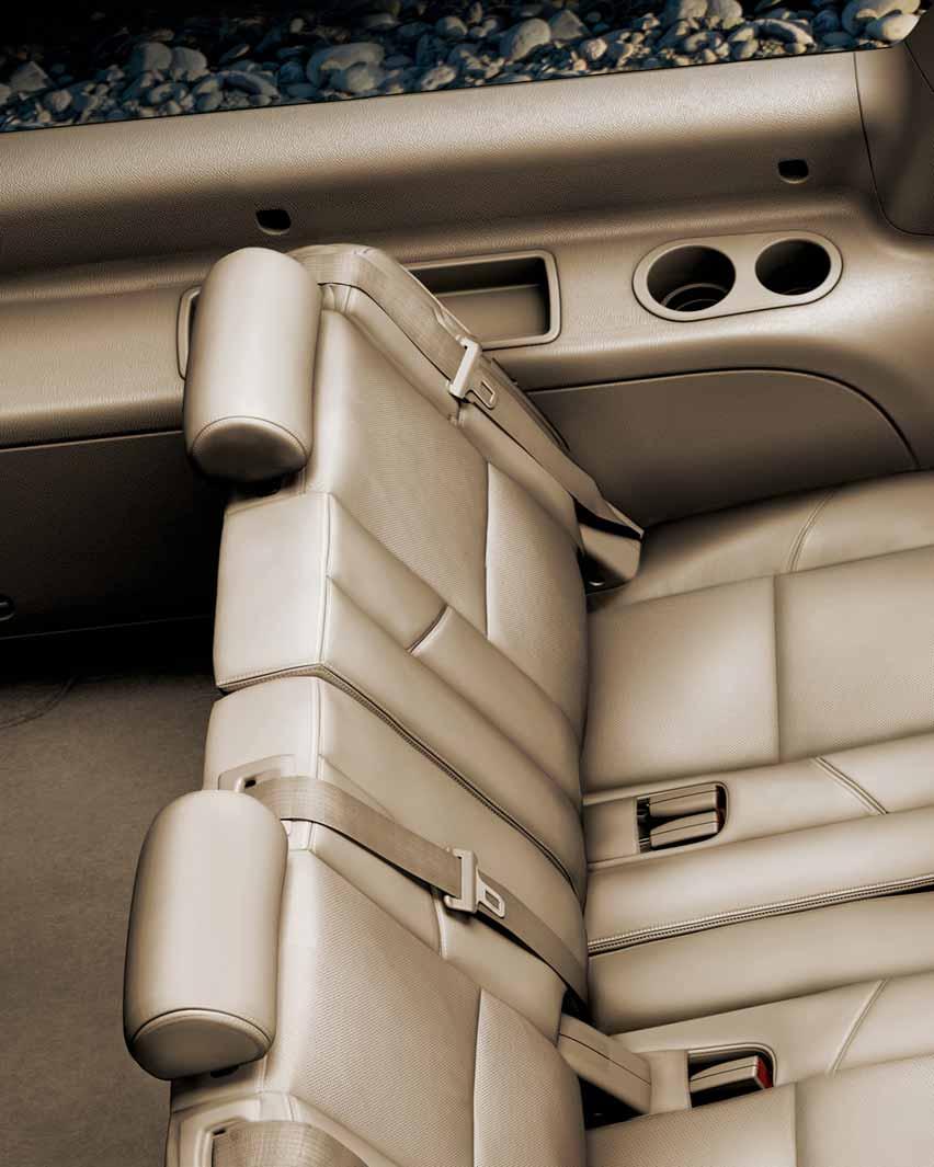 Suburban Interior Suburban half-ton LTZ 4WD interior in Cashmere color shown with standard seven-passenger seating