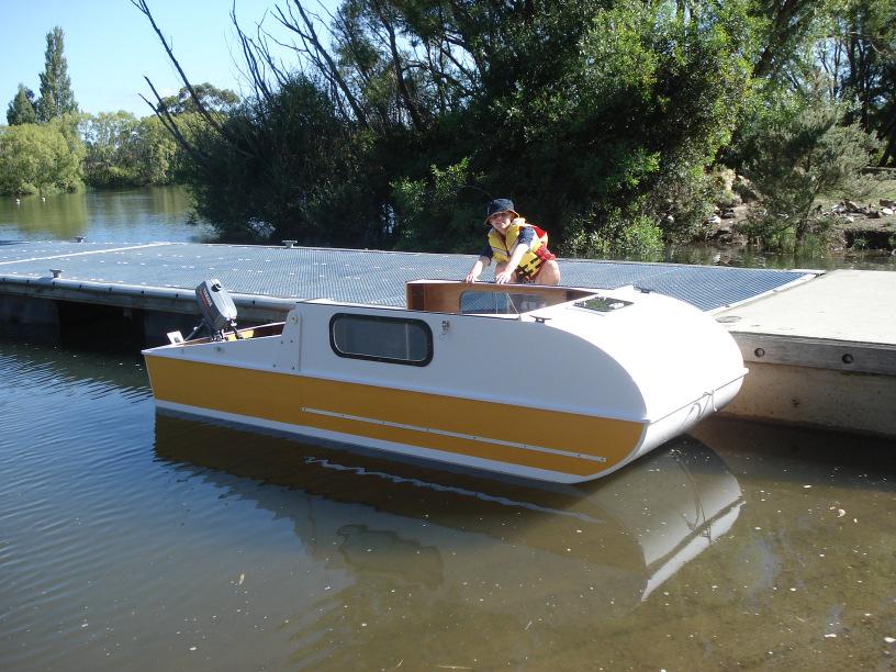 Slide out of trailer into water. Fit removable seats to suit. An even and level trim is best. To Close up; Guide floating boat carefully and straight into trailer.