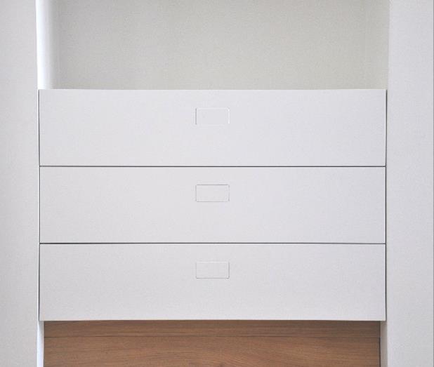 that recedes into the panel and can be used on all drawers, sliding doors for cupboards and