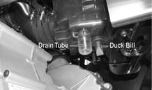 Air Filter/Housing Drain The air filter inside the air filter housing must be kept clean to provide good engine power and gas mileage.