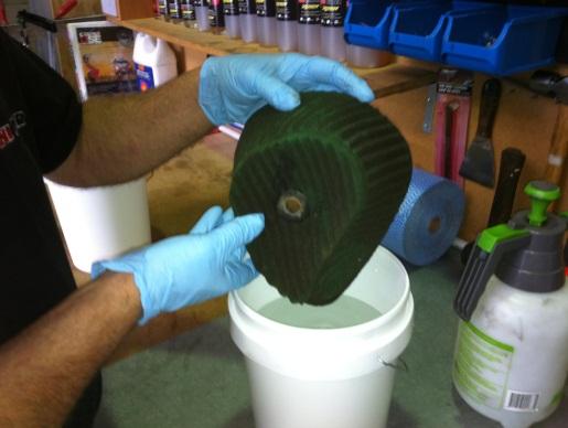 If the filter is not completely dry the filter oil can hold the moisture in the