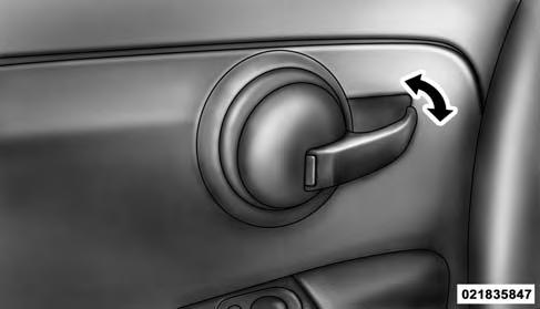 THINGS TO KNOW BEFORE STARTING YOUR VEHICLE 21 POWER WINDOWS Power Window Switches There are single window controls located on the shifter bezel, below the climate controls, which operate the driver