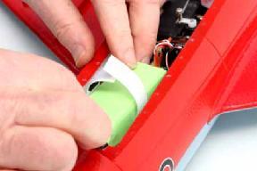 21. Install the battery pack in the front of