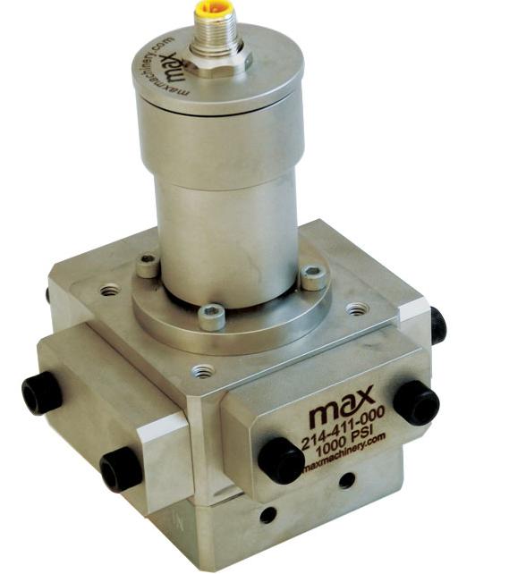 Meter General Description The Max P Series and 210 Series Flow Meters are positive displacement piston type units capable of great accuracy over a wide range of flow rates and fluid viscosities.