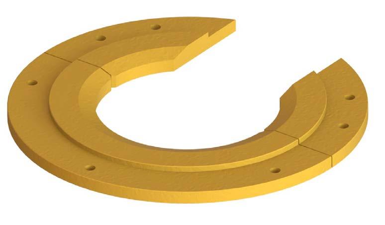 Guide Plates for Cable Penetration Parts list Guide Plate Assembly for Cable Penetration Part-No. Pipe Size Weight (Kg) 754033 4.1/2 35,5 754034 5-5.1/2 34,8 754035 6.