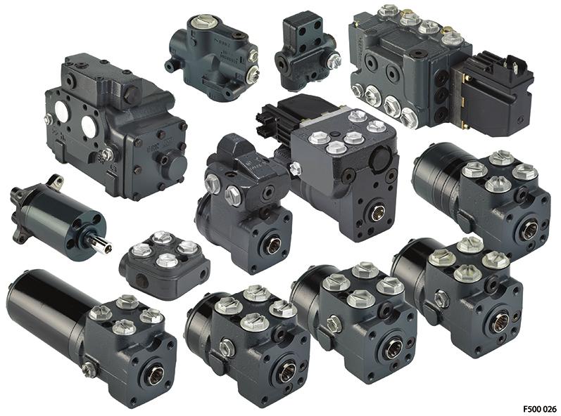 A wide range of Steering Components Danfoss is one of the largest producers in the world of steering components for hydrostatic steering systems on off-road vehicles.
