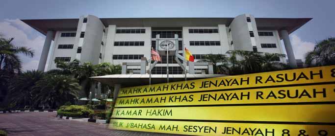 BEBAS TELUS PROFESIONAL Kompleks Mahkamah Shah Alam, Selangor yang turut menempatkan Mahkamah Khas Jenayah Rasuah Kejayaan Kes-Kes Pendakwaan Sepanjang tahun 2011, sejumlah 472 orang telah dijatuhkan