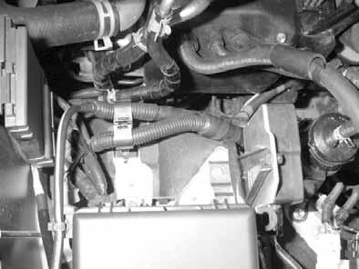 Toyota Land Cruiser J0 Preparing installation location Remove cable holder and discard