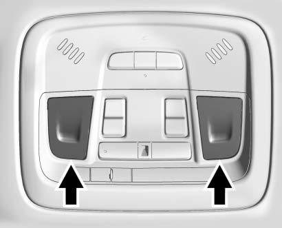 j OFF : Press to turn off the dome lamps when a door is open. An LED indicator on the button will turn on when the dome lamp override is activated.