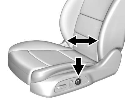 To adjust the seatback, see Reclining Seatbacks 0 56. Lumbar Adjustment If equipped, press and hold the front or rear of the control to increase or decrease lumbar support.