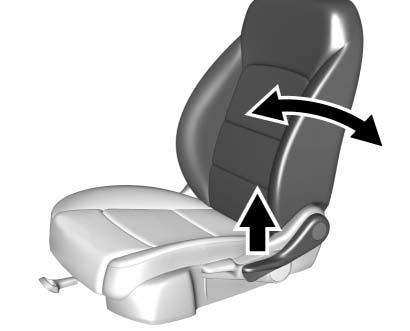 Always push and pull on the seatbacks to be sure they are locked. To recline a manual seatback: 1. Lift the lever. 2.