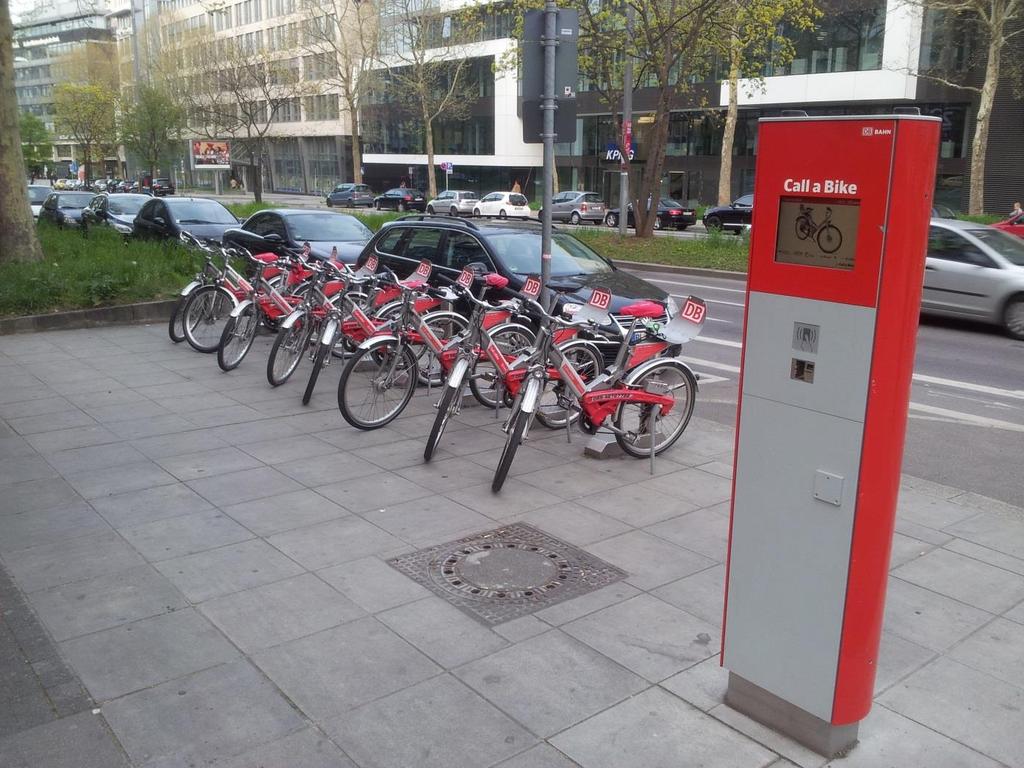 Motivation: Bike-Sharing Systems Public bike rental Short usage time One-way trips Trips, i.e., Rental request Return request Spatio-temporal variation of requests mobil.