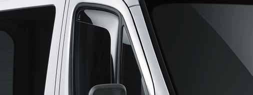 The wind deflector is a precise fit which, with the window very slightly open, provides protection against misting while