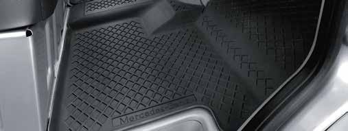 Draught-free driving increases comfort for the vehicle occupants. Rubber floor mats.