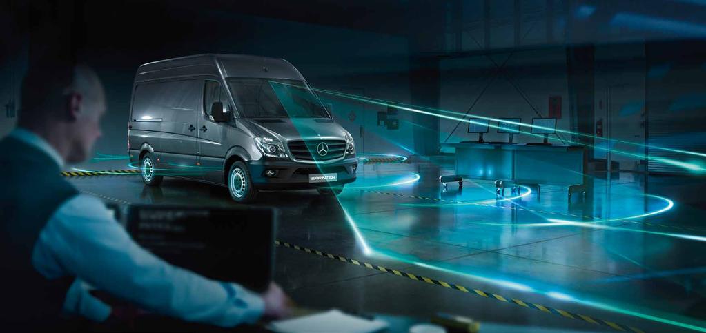0 Setting new standards for safety. 02 The Sprinter has no need to hide behind any passenger car when it comes to safety specifications its unrivalled safety packages are unique in the van segment.