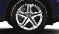 Standard Equipment and s Wheels and Suspension 18 alloy wheels in 5-twin-spoke-dynamic design with 235/60 tyres 18 alloy wheels in 5-arm design with 235/60 tyres PRL 19 alloy wheels in 5-arm-wing