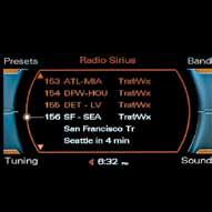 .25 Media Access SiriusXM Satellite Radio, your ipod or the CD player with a quick scroll through a menu.
