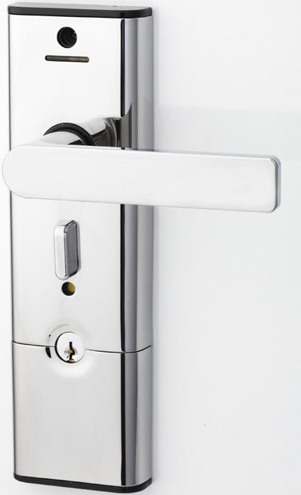 This stylish lockset combines the security of an automatic deadlatch with added safety features, plus the convenience of keyless operation using the