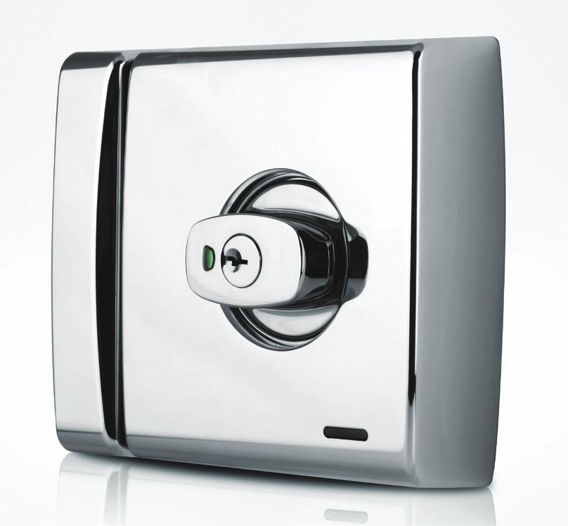 Electromechanical Door Locks 001Touch Keyless Electronic Deadlatch Low battery When your battery reaches critical level (30%) a warning light will come on reminding you to change the battery.