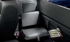 SuperCab models are equipped in back with folding jump seats makes for a whole lotta leg