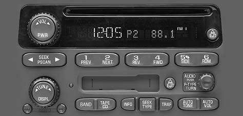 Radio with Cassette and CD Radio Data System (RDS) Your audio system is equipped with a Radio Data System (RDS). RDS features are available for use only on FM stations that broadcast RDS information.