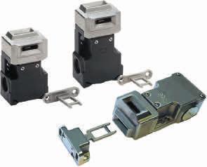 Safety door switches with partially or full stainless steel body F3S-TGR-KM1/-KM16/-KH16 This safety door switches use a stainless steel head or even a full stainless steel body to increase the