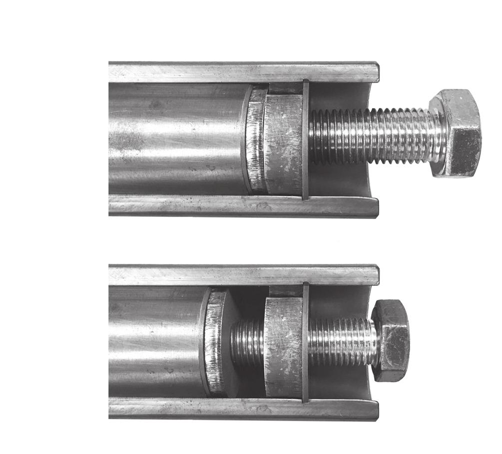 Hollow shaft with key - recommended design Removal procedure: 1 [] [] 3 [] [] [3] [8] [3] [9] [] 4 [] Longer retaining screw [] Lock washer [3] Snapring [8] Spacer tube [4] Customer shaft [9] Locking
