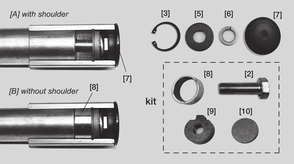 Hollow shaft with key - recommended design. Hollow shaft with key - recommended design The recommended design uses the standard hardware along with a removal kit, as shown dotted in Figure.
