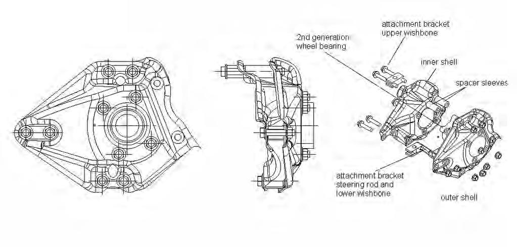 7.8.4. Steering Knuckle Module A steering knuckle transmits forces from the wheel to the wishbones.