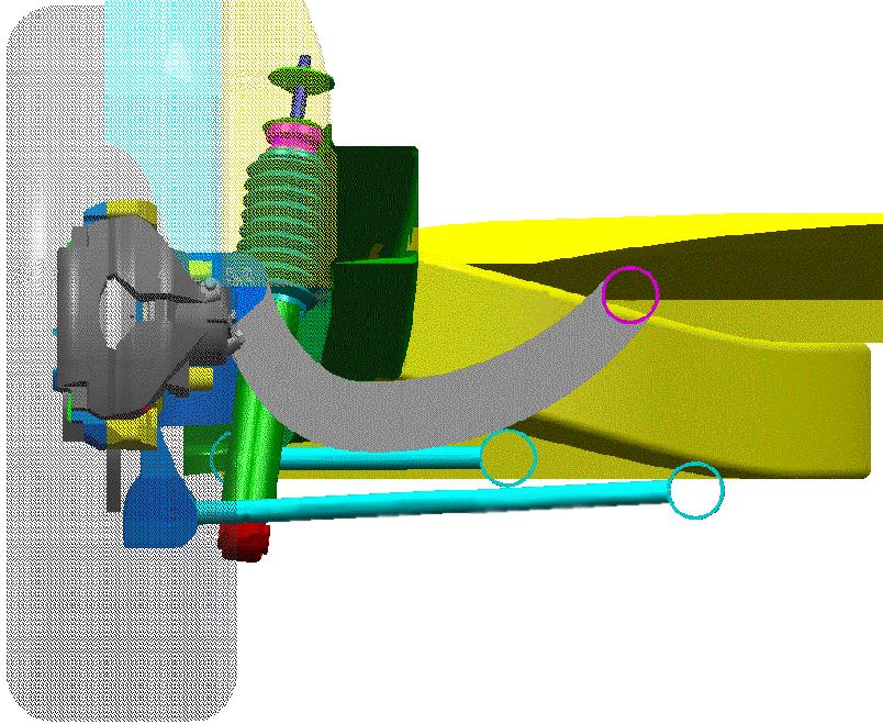 Figure 7.11.1-3 Multi-link rear suspension system 7.11.2.