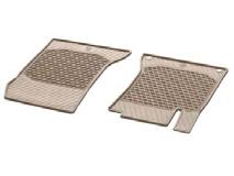 A22268076058S85 All-season floor mats CLASSIC, driver s/codriver s mat, 2-piece, LHD, silk beige Made from robust,  Modern design with recessed areas and raised border.