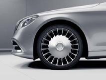 Initial accessories range S-Class (W/) Visual refinements Wheel accessories Hub caps A22040001257756 Hub cap, raised star, "Himalaya", grey A Mercedes-Benz hub cap provides a stylish finish for