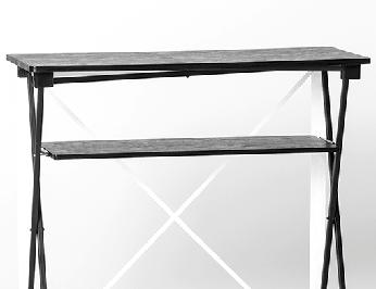 table top: black / wood / silver / white Thekenplatte: Schwarz / Holz / Silber / Weiß balieblad: zwart /