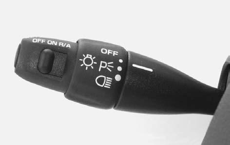 Turn Signal/Multifunction Lever Turn and Lane-Change Signals The turn signal has two upward (for right) and two downward (for left) positions.