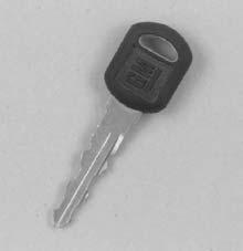 One key is used for the ignition, the doors and all other locks. When a new vehicle is delivered, the dealer removes the key tag from the key and gives it to the first owner.