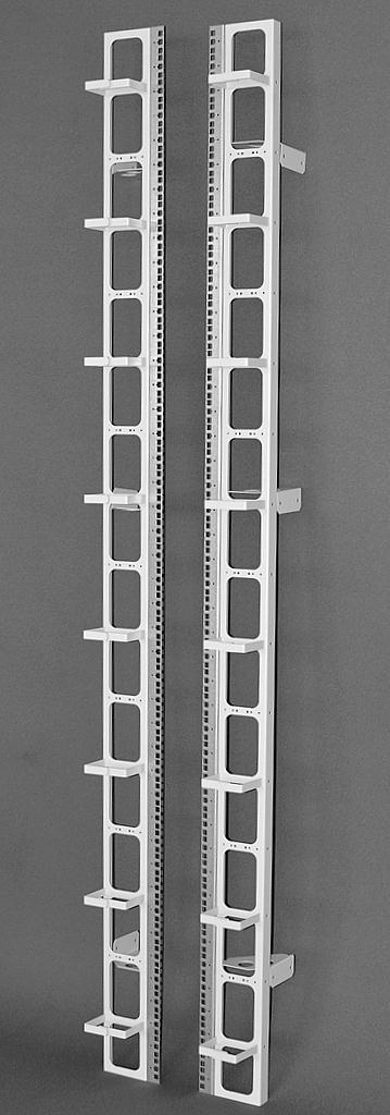 19" rail pair for racks and frames Fame or rack width 600 mm. 19 rail pair is supplementary accessory for racks or frames.