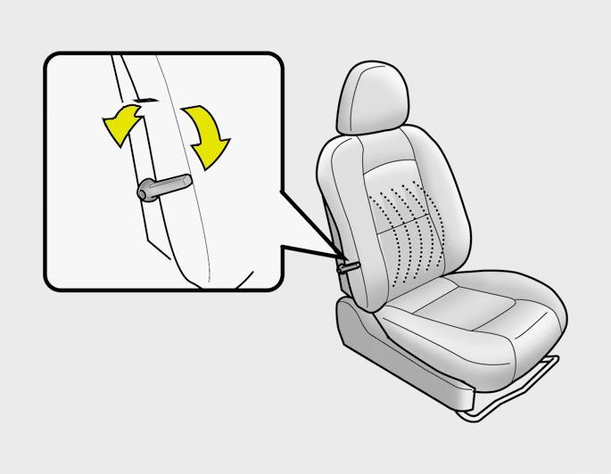 WARNNG: Fr maximum effectiveness in case f an accident, the headrest shuld be adjusted s the tp f the headrest is at the same height as the tp f the ccupant's ears.