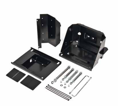 ARB battery trays are manufactured from powder coated steel, engineered for maximum strength and where necessary, include sturdy mounting brackets to relocate under-bonnet components that may