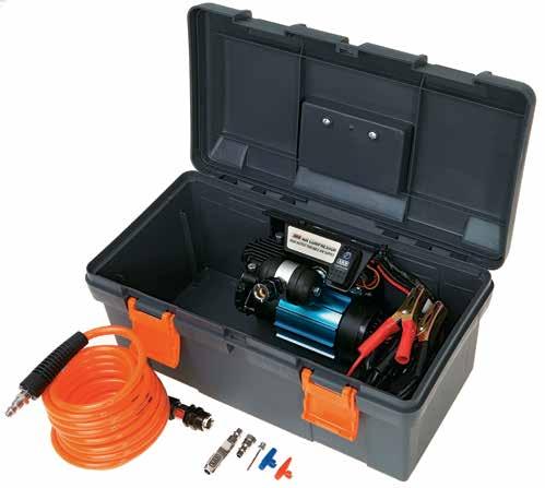 Portable Air Engineered to suit any off road adventure, ARB portable compressors come complete with a 6 metre air hose, inflation kit, battery clips, hard mounted activation switch and professional