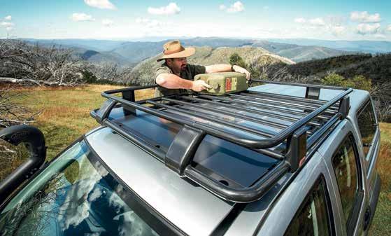 Cab Racks ARB s steel cab racks provide up to 75kg of carrying capacity with a