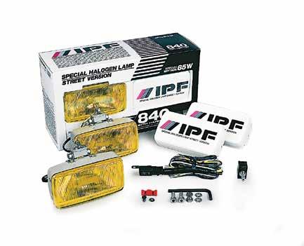 IPF Complete Light Kit A typical IPF complete kit incorporates lights, covers, a wiring loom, hardware and a switch for convenient DIY installation.