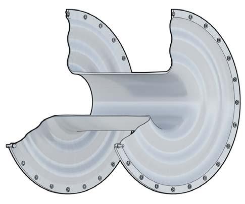 Fig. 5 Flanges Composite shaft Membrane Intermediate shaft The standard design of the patented Gesilco Classic CI coupling (Fig.