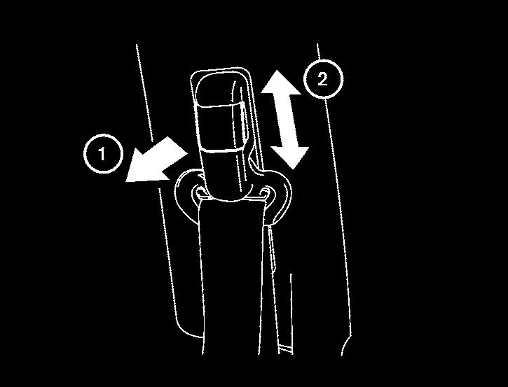 LRS0242 Shoulder belt height adjustment (front seats) The shoulder belt anchor height should be adjusted to the position best for you.
