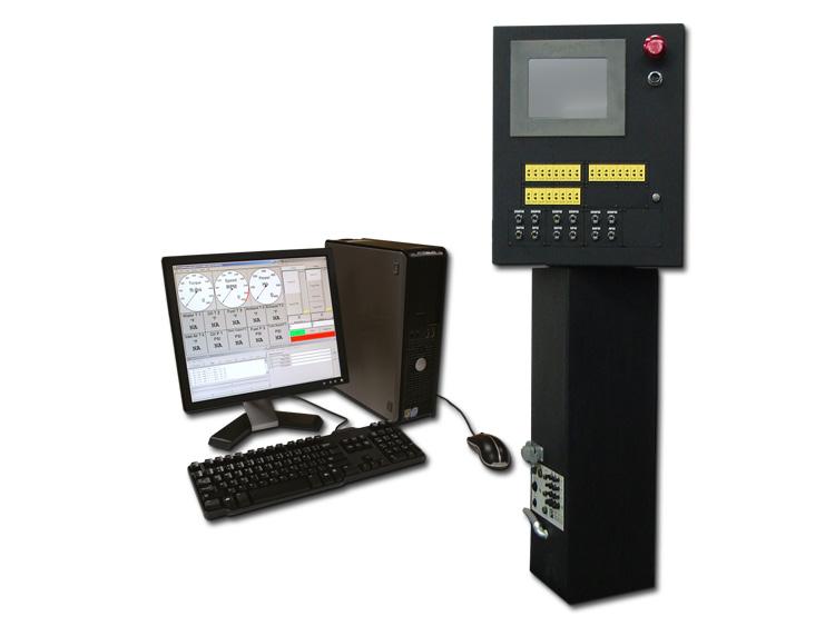 Comprised of the Commander Computer, a modified desktop PC, and the WorkStation, a touch-screen operated unit housed in a rugged industrial enclosure.
