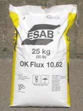 Packaging Flux ESAB fluxes are normally supplied in paper bags of 20 or 25 kg each. An inner bag of polythene provides extra protection from moisture pick-up from the surrounding atmosphere.