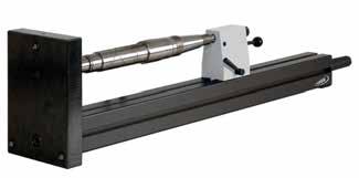 Vertical and horizontal alignment Vertical base with 3 hardened adjustment support surfaces Measuring beam is made of hard