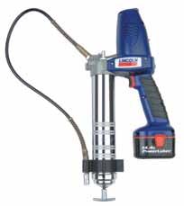 Grease Guns Rechargeable Electric Operated Grease Guns Lincoln s range of electrically operated grease guns are the favourite of technicians, mechanics, maintenance crews, farmers and others for