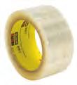 Tape 305 021200-72406-0 Backing/ Adhesive Total Thickness mils (mm) Color Size Qty/ Case 48mm x 50m 36 021200-72408-4 48mm x 914mm 6 021200-72407-7 Polypropylene/ Clear 72mm x 50m 24 Synthetic 3.1 (.