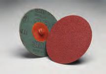 Provides long life and fast cut Rigid fibre backing enables fast, more aggressive cutting Optimized for use on carbon steel 3M Roloc Disc Button Color/Grade Chart 24/Black 36/Brown 50/Green 60/Orange